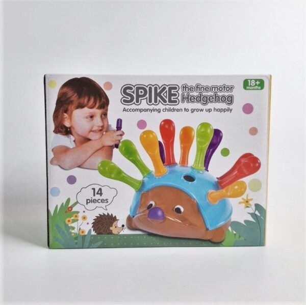 hérisson à épines colorées