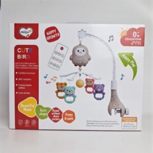 Manège lit bébé musical avec télécommande