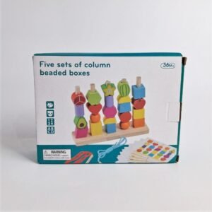 Jouet de séquençage de formes et fruits - Montessori