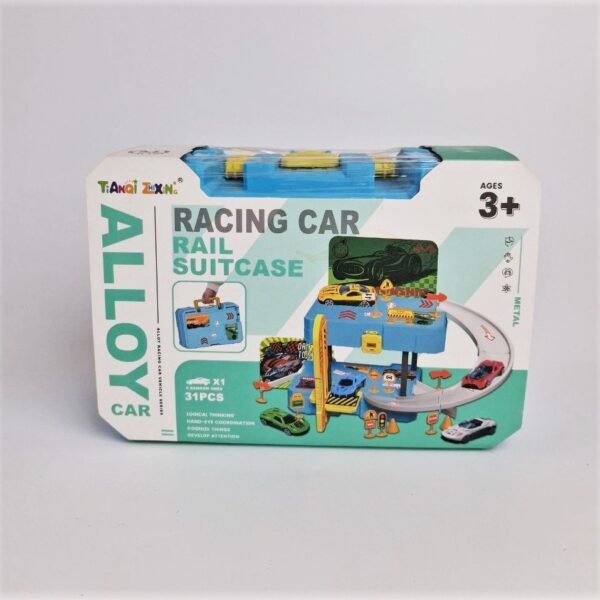 racing car rail suitcase